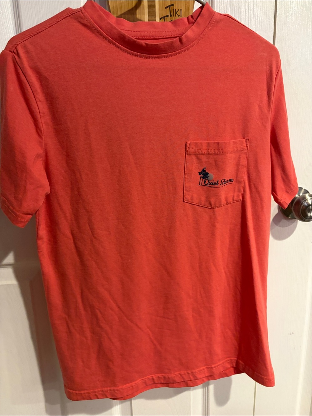 Quilt Swim Coral Pocket Short Sleeve Tee